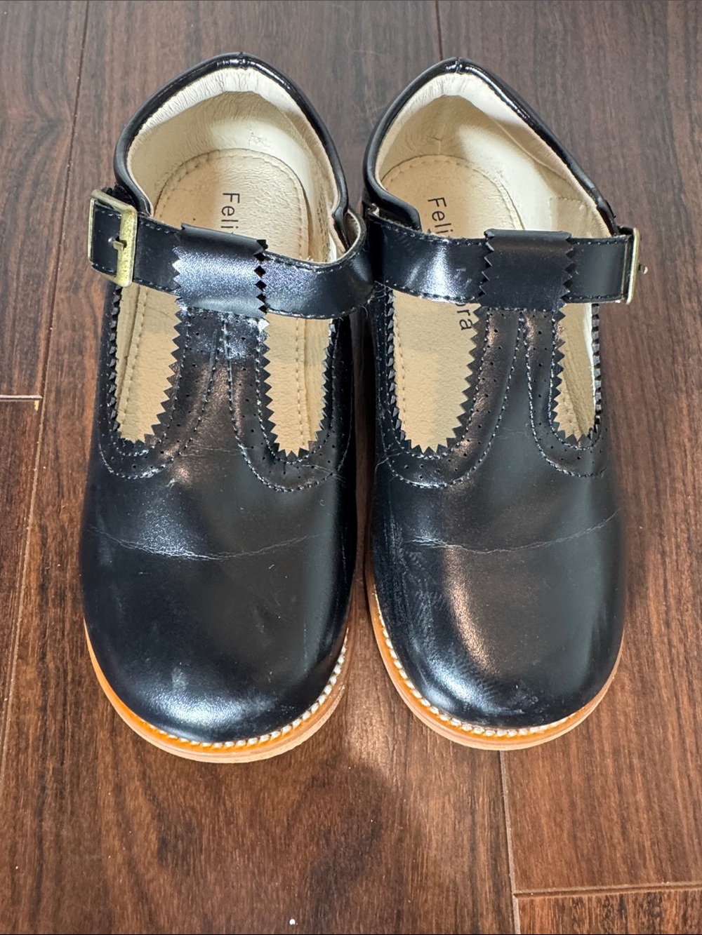 Felix+Flora Ira Black Girls' Classic Mary Jane Shoes